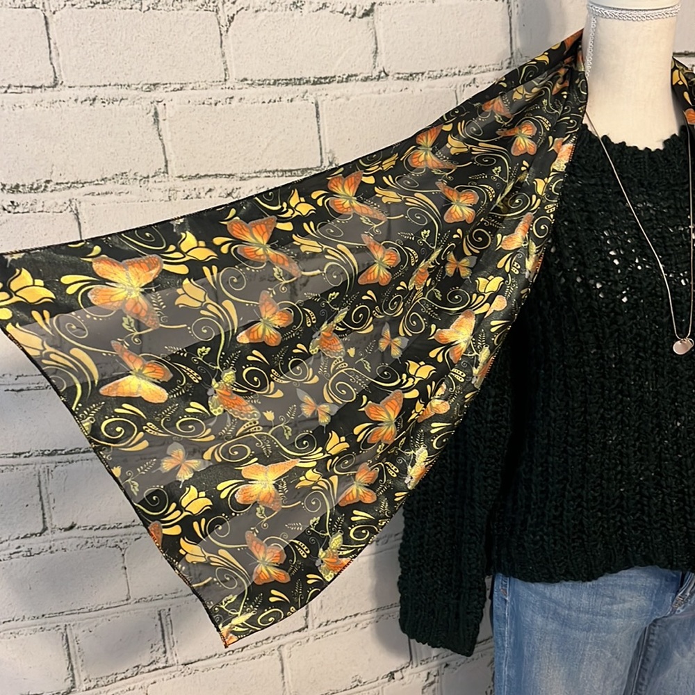 Black Butterfly Scarf